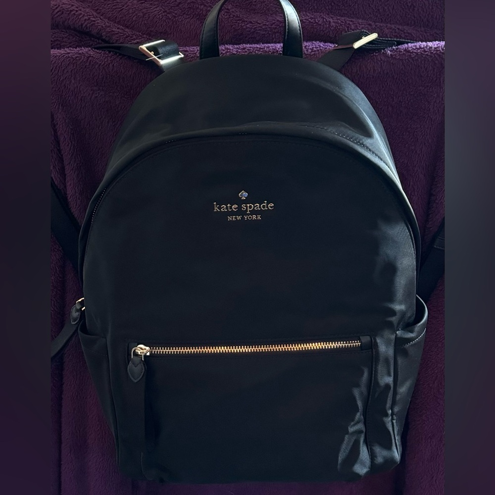 Kate Spade New York Chelsea Large Nylon Fashion Adult Backpack, Black, One Size